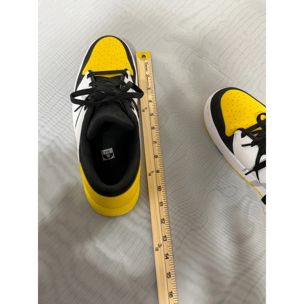 Jordan Nu Retro 1 Low Yellow Ochre Black White DV5141-017 Mens 10